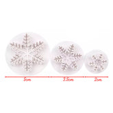 Cortadores Push Copos de Nieve x 3